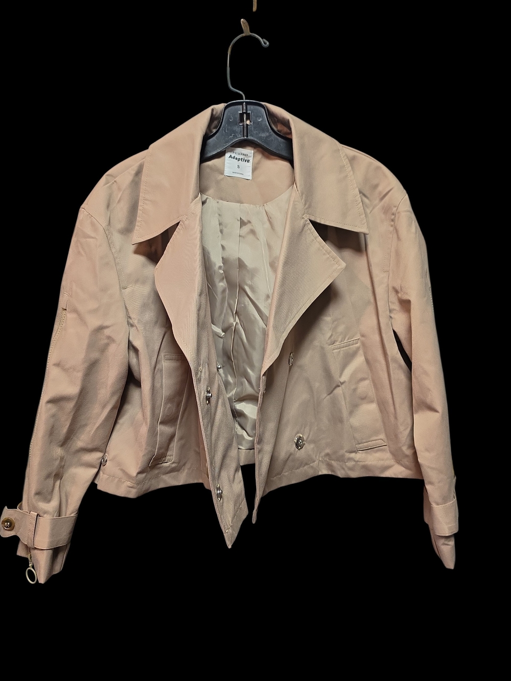 Primark Blush Cropped Double-Breasted Trench Coat - Picture 6 of 9